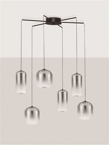 Lustra cu 6 pendule LED design modern AELIA