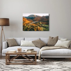 Tablou cu pod în valea din Scoția (90x60 cm)
