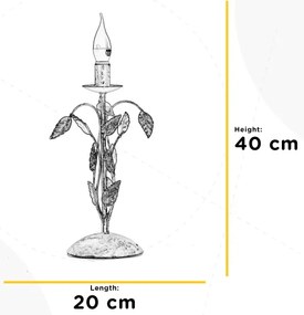 Lampă de masă ONLI COLLANA 1xE14/6W/230V 40 cm alb