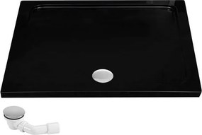 Cabina de dus SOLAR cu cadita alba 100x80 cm cupru periat