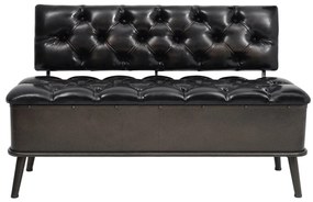 245769 vidaXL Bancă depozitare cu spătar, piele artificială, 120 x 52 x 75 cm