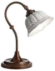 Veioza, lampa de masa rustica fabricata manual Anita 061.52.OC