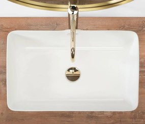 Lavoar Berta alb L56 cm