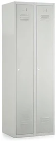 Dulap metalic, 60 x 50 x 180 cm, inchidere cilindrica, gri deschis - ral 7035