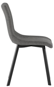 STONES Scaun acoperit cu material textil ușor de curățat. Picioare din metal vopsit 45cm X 56cm H. 86cm | Aosom Romania