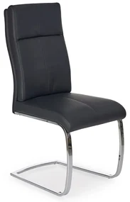 Scaun de bucaterie Treva, negru/argintiu