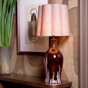 Veioza, Lampa de masa LUX, Ceramica, Maro, Beatriz