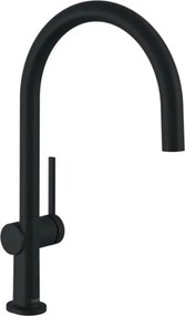 Baterie bucatarie Hansgrohe Talis M54 220 cu 1 tip de jet finisaj negru mat