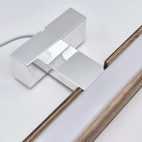 Aplică LED pentru oglindă Brilagi WOODY MIRROR LED/15W/230V IP44 stejar/crom