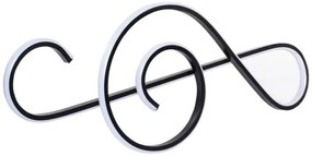 Lustră LED pe cablu LED/18W/230V 3000K negru