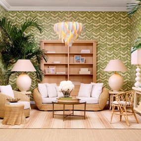 Masuta auxiliara din ratan design clasic elegant Rolph