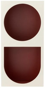 Bibliotecă de perete roșie/albă 30x60 cm Graphia – Bloomingville