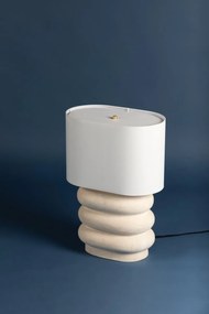 Veioza, Lampa de masa din ceramica alba Ewing