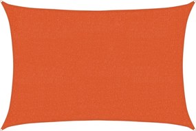 vidaXL Pânză parasolar, portocaliu, 2x2,5 m, HDPE, 160 g/m²