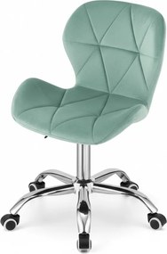 OFERTA Scaun de birou verde-menta AVOLA VELVET II. calitate