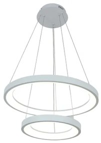 Brilagi - Pendul LED dimabil pe cablu FALCON SLIM LED/68W/230V Ø 50 cm alb + telecomandă