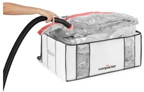 Cutie de depozitare pentru haine din material textil cu vacuum/cu pereți întăriți 65x50x26,5 cm Life – Compactor