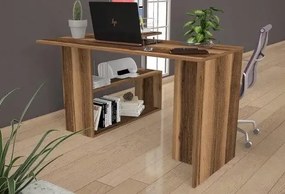 Birou Oscar nuc, 130x50 x74 cm,104X74X24 cm