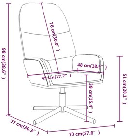 Fotoliu de relaxare cu taburet, rosu, piele ecologica Rosu