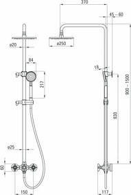Temisto set de dus finisaj bronz / antichizat NACM4QT