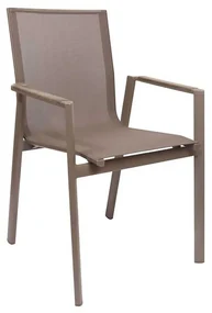 Scaun terasa Rossi, 47x52x84 cm, cappuccino, aluminiu