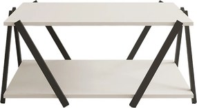 Masuta cafea Larisa culoare alb si gri antracit 94 cm