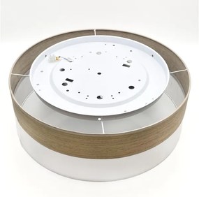 Plafonieră LED SIRJA WOOD LED/36W/230V d. 45 cm alb/stejar