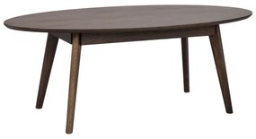 Măsuță de cafea maro închis cu aspect de lemn de stejar 65x130 cm Yumi – Rowico