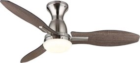 Lustra LED cu ventilator si telecomanda GALE nickel 03671N GL