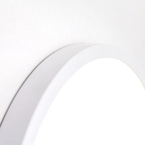 Mini Plafoniera LED design slim LERO D-18cm alba