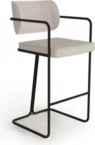 Scaun lemn masiv de bar Giallo, 52 × 57 × 109 cm