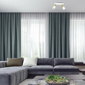 Spot JOKER 2xGU10/25W/230V alb/auriu