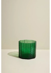 Vază handmade din sticlă Emerald – Hübsch