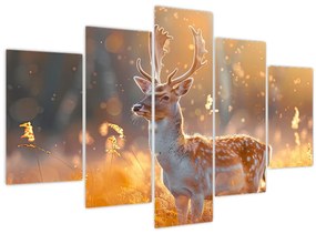 Tablou - Cerb în câmp (150x105 cm)