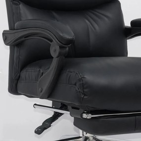 Scaun directorial cu suport picioare retractabil OFF 422 negru