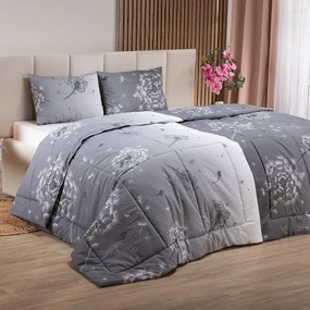 Set de vară pernă şi pilotă PĂPĂDIE gri