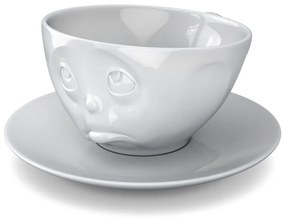 Ceașcă din porțelan pentru cafea 58products Oh please, 200 ml, alb