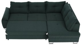 Set de pliere pe colţ, ţesătură smarald Tatum, dreapta, FELDA