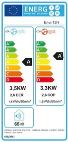 Aer condiționat G21 Envi 12H mobil cu încălzire,până la 40m2