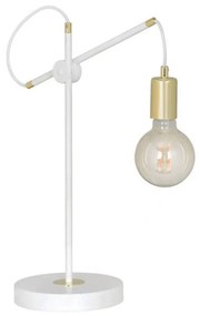 Lampa de masa reglabila stil minimalist ARTEMIS alb/auriu