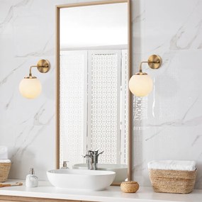 Aplică de perete albă/în culoarea bronz ø 15 cm Viran – Opviq lights