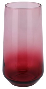 Pahar pentru cocktail Passion din sticla, rosu, 15 cm