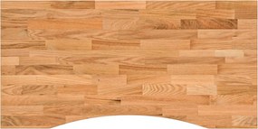 vidaXL Blat de birou maro deschis lemn masiv de stejar dreptunghiular