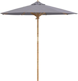 vidaXL Parasol de Grădină Gri închis Ø 270 x 260 cm Bambus