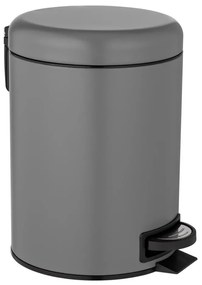 WENKO 24682100 - Coș LEMAN 21x24 cm, gri/negru