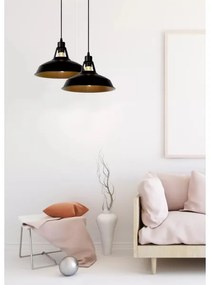 Lucide 43401/31/30 - Lampa suspendata BRASSY-BIS 1xE27/60W/230V negru