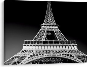 Tablou - Turnul Eiffel, alb-negru (70x50 cm)