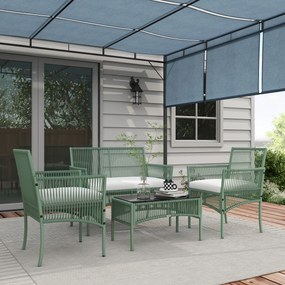 Outsunny Set de Mobilier pentru Curte, Verde Inchis