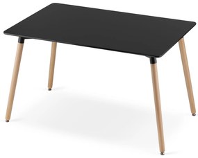 Masa de dining neagra ADRIA 120x80 cm
