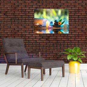 Tablou pe sticlă - Relaxare (70x50 cm)